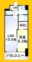 写真:グレース上富野 4階803の間取図