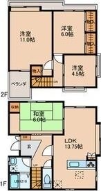 拡大写真:東門司貸家 1階1の間取り