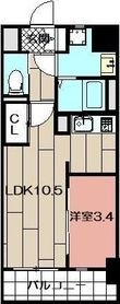 写真:G-Apartment開 6階602の間取図