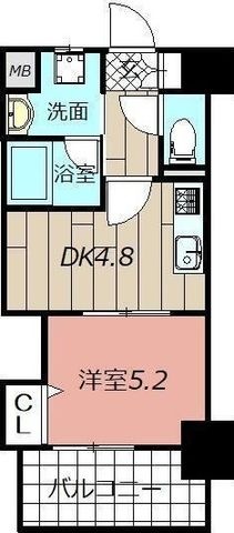 拡大写真:THE SQUARE・Platinum Residence 9階902の間取り