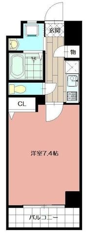 拡大写真:LE GRAND BLUE QUATRE 2階202の間取り