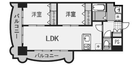 拡大写真:ロイヤルノースナイン 15階1501の間取り
