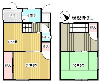 拡大写真:小平井住宅 1階1の間取り