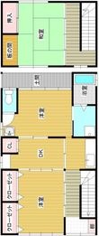 大江アパートⅡの間取図