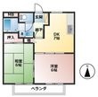 廣美ハイツの間取図