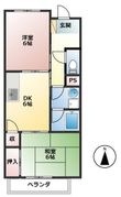 エスポワール大井　Ｂ棟の間取図