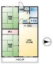 木村コーポAの間取図