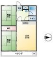 木村コーポAの間取図
