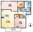 アムルーズAの間取図