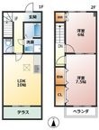 リベルテAの間取図
