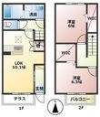 Maisonette land 室村の間取図