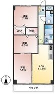 ロイヤル芝原北館の間取図