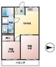 レジデンスカワセの間取図