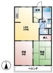 リバティはやの　Aの間取図