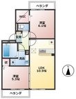 グッドラック・ワンAの間取図