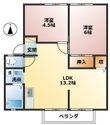 サンビレッジ築捨の間取図