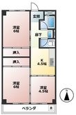 杉野コーポの間取図