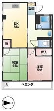 ハイツむすぶの間取図