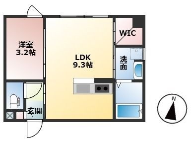 拡大写真:KOS noginomori 1階104の間取り