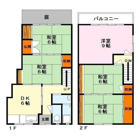 拡大写真:本宮2丁目貸家 0の間取り