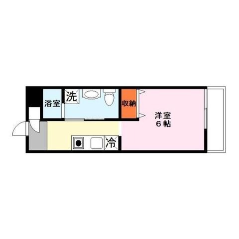 拡大写真:GLANZHAUS 2階201の間取り