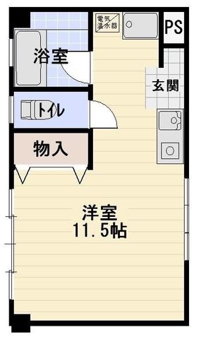 拡大写真:島田市本通3丁目 3階305の間取り