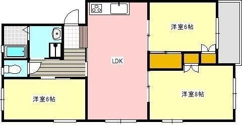 拡大写真:焼津市駅北1丁目 1階102の間取り