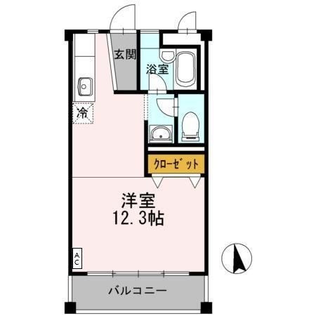 拡大写真:焼津市焼津1丁目 2階203の間取り
