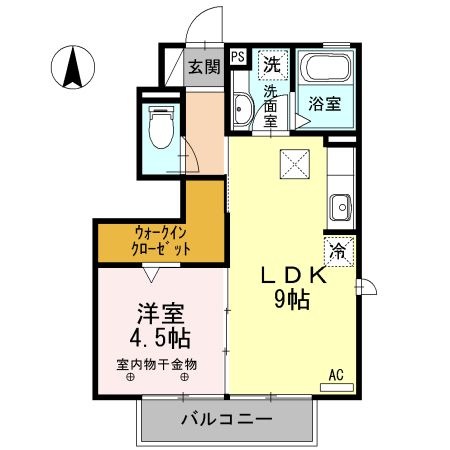 拡大写真:藤枝市瀬戸新屋 1階101の間取り