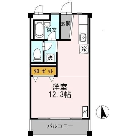 拡大写真：焼津市焼津１丁目 2階205の間取り