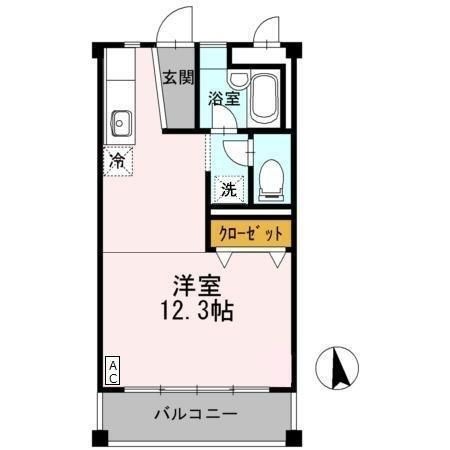 拡大写真:焼津市焼津1丁目 3階306の間取り