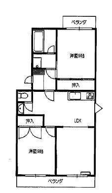 拡大写真:焼津市西小川2丁目 1階102の間取り