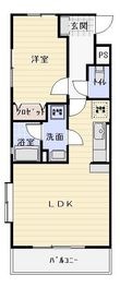 牧之原市勝俣の間取図