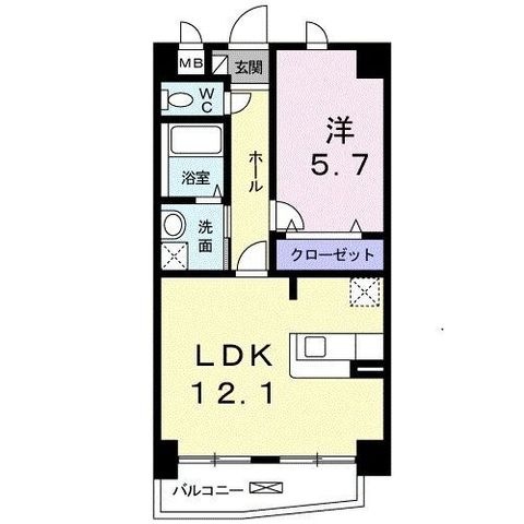拡大写真:焼津市栄町2丁目 3階301の間取り