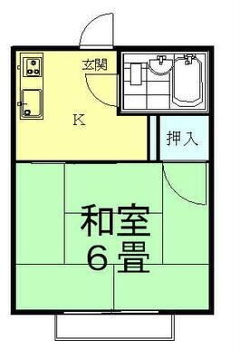 拡大写真:牧之原市勝間 2階201の間取り