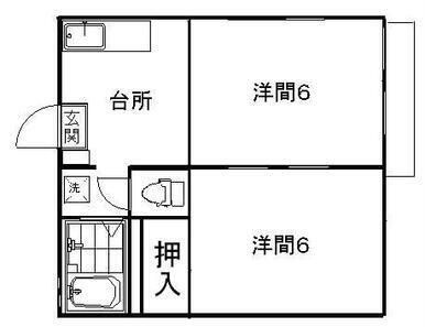 拡大写真:焼津市道原 1階102の間取り