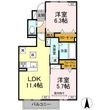 袋井市下山梨の間取図