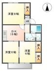 掛川市緑ケ丘2丁目の間取図