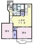 御前崎市白羽の間取図