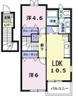 御前崎市池新田の間取図
