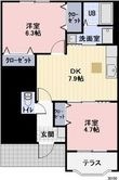袋井市愛野東１丁目の間取図