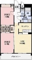 袋井市愛野南4丁目の間取図