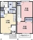 菊川市西方の間取図