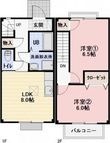 菊川市西方の間取図