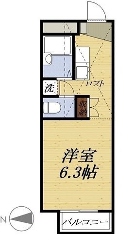 拡大写真：袋井市浅名 2階212の間取り