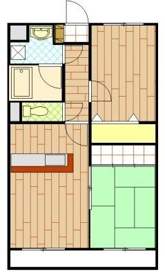 拡大写真:袋井市浅羽 2階205の間取り