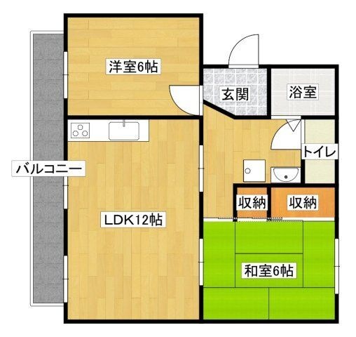 拡大写真:掛川市中宿 1階101の間取り