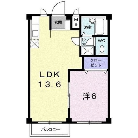 拡大写真:菊川市下平川 2階202の間取り