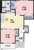 袋井市愛野東１丁目の間取図