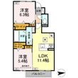 磐田市加茂の間取図